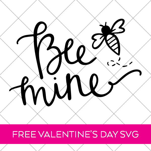 Free Bee Mine SVG on Grid by Pineapple Paper Co.