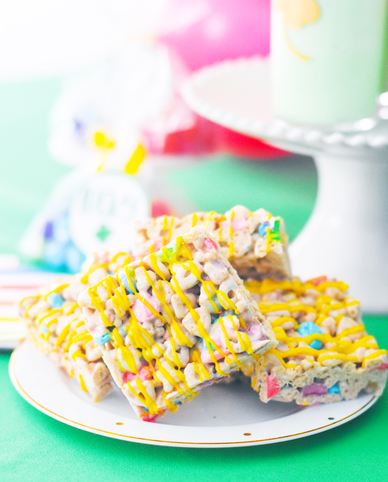 Lucky Charms Marshmallow Rice Krispie Treats by Pineapple Paper Co.