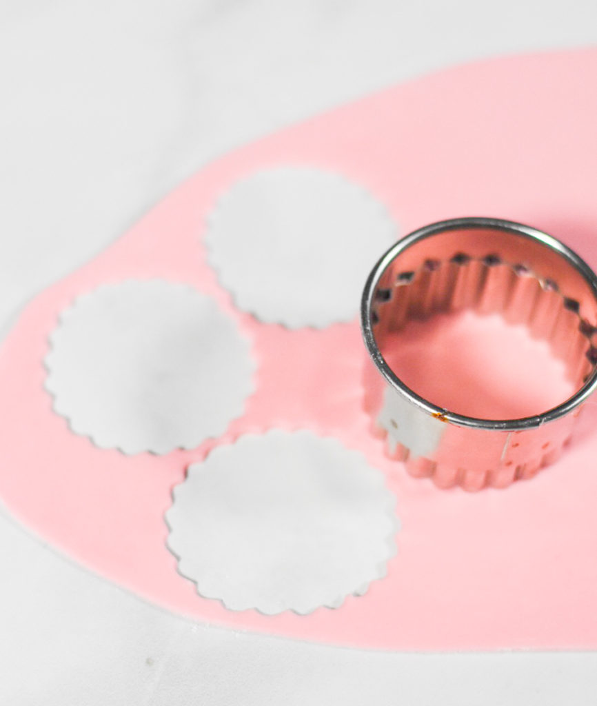 Valentine's Day Cupcakes with Red and Pink Heart Fondant Cupcake Toppers by Pineapple Paper Co.