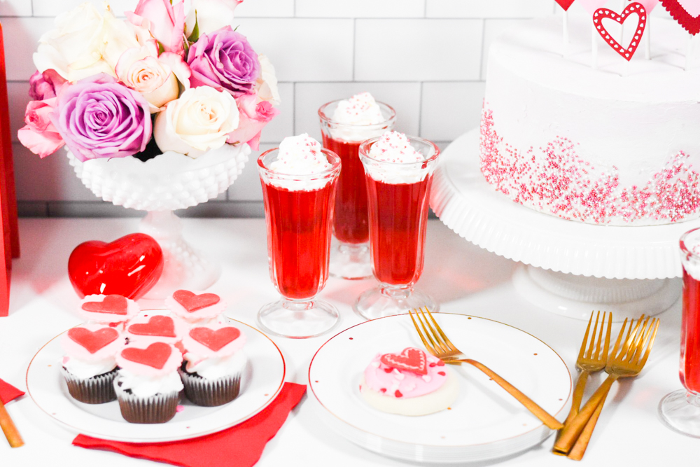 Red White and Pink DIY Heart Valentine's Day Party Decor by Pineapple Paper Co.