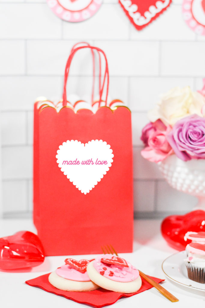 Red White and Pink DIY Heart Valentine's Day Party Decor by Pineapple Paper Co.