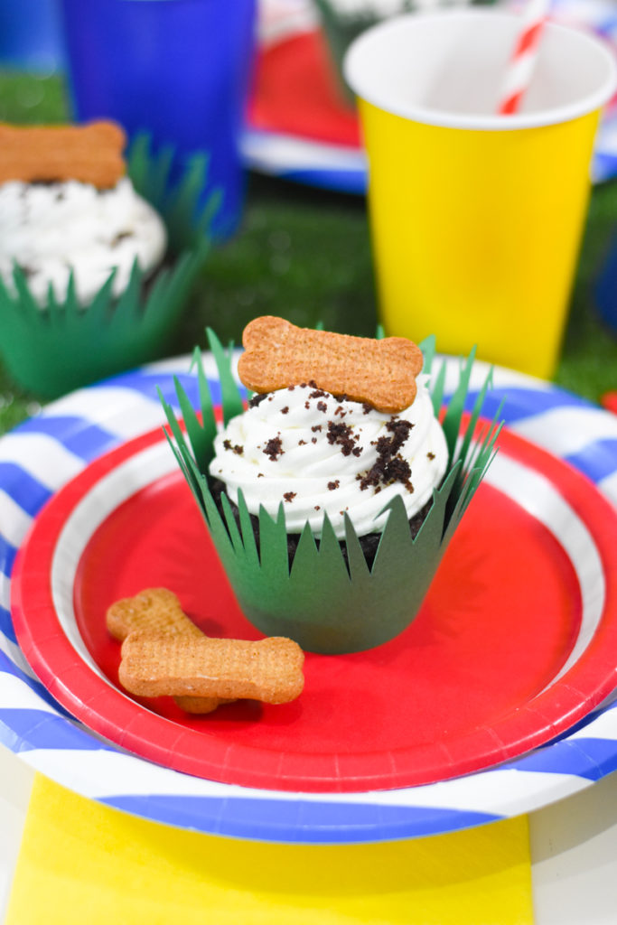 DIY Puppy Party and Paw Patrol Party Ideas made with the Cricut Maker for Puppy Birthday Party by Pineapple Paper Co.
