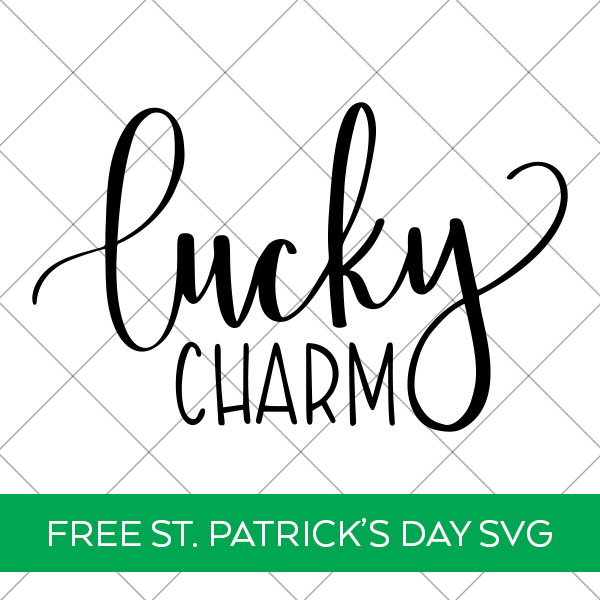 FREE St. Patrick's Day SVG on Green Shirt or Grid designed by Pineapple Paper Co.