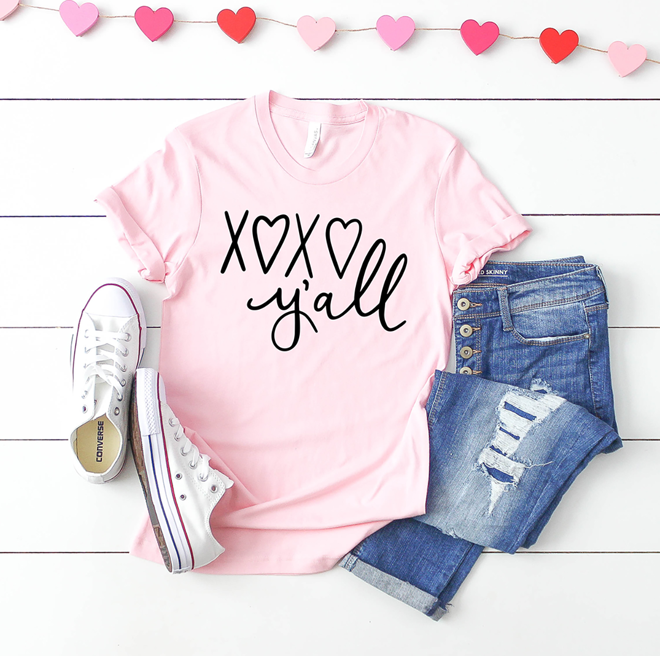 XOXO Y'all Valentine SVG File for Cricut and Silhouette Pineapple Paper Co.