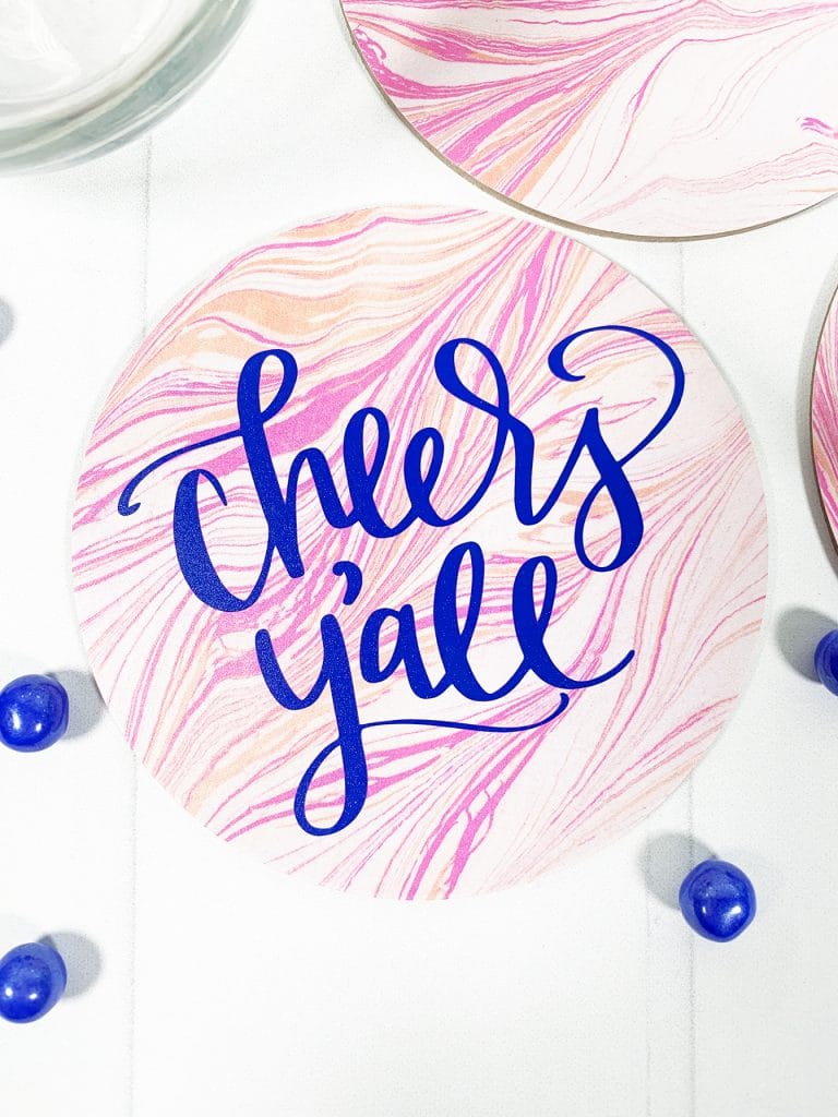 Cheers Y'all DIY Coaster by Pineapple Paper Co.