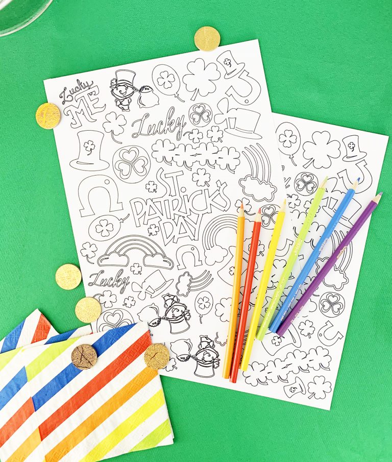 DIY St. Patrick’s Day Coloring Page