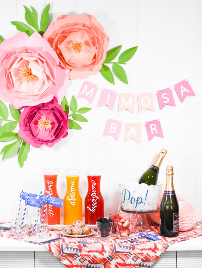 How to Make Giant Paper Flowers for a Backdrop or Wall Decor by Pineapple Paper Co.