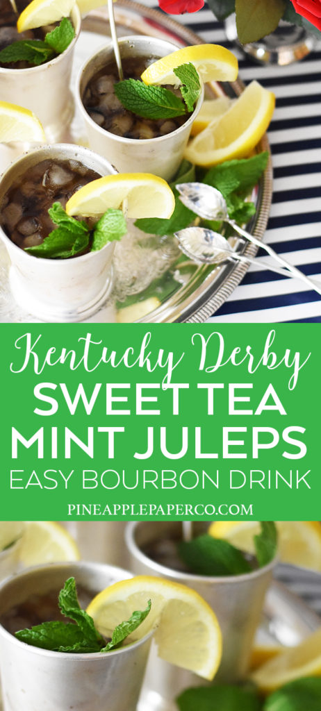 Sweet Tea Mint Juleps by Pineapple Paper Co.