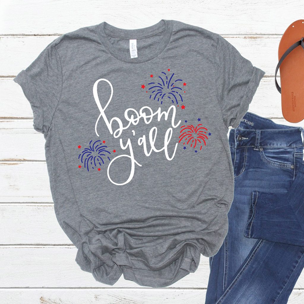 DIY 4th of July Shirt with Free 4th of July SVG for Cricut and Silhouette