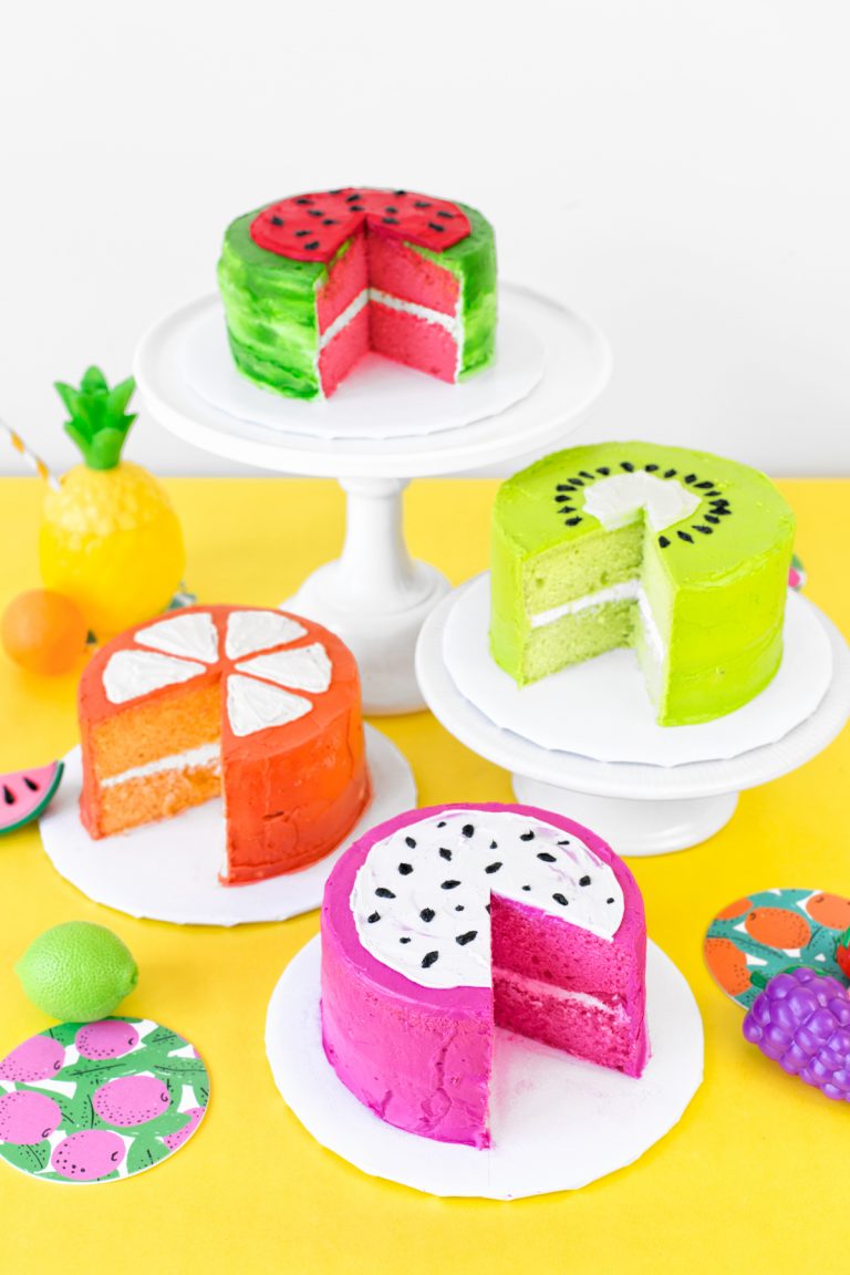 Fabulous Tutti Frutti Birthday Cakes for a Two-tti Fruity Party!
