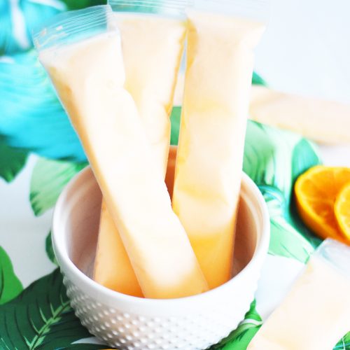 Easy Orange Dreamsicle Alcoholic Popsicle Recipe with Jackson Morgan Southern Cream by Pineapple Paper Co.