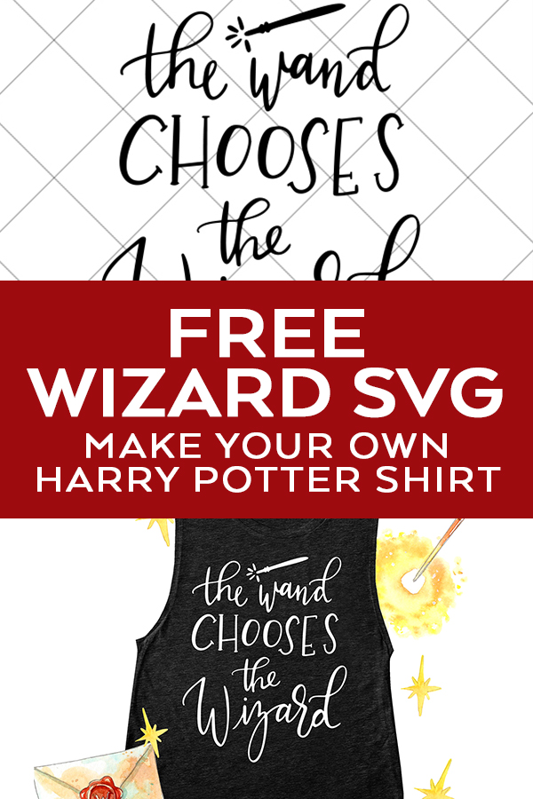 Free Harry Potter Wand SVG for Cricut and Silhouette DIY Family Vacation Shirts by Pineapple Paper Co.