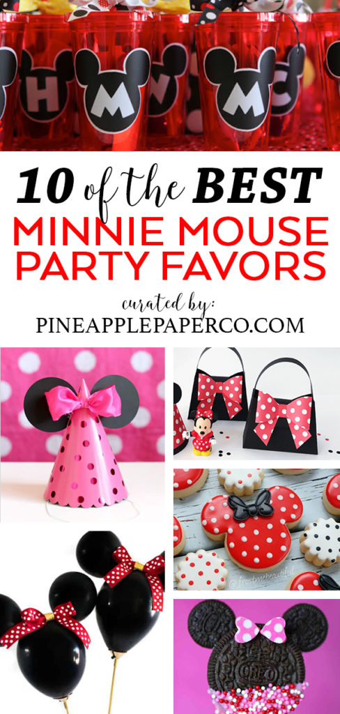 Minnie Mouse Party Favor Ideas curated by Pineapple Paper Co.