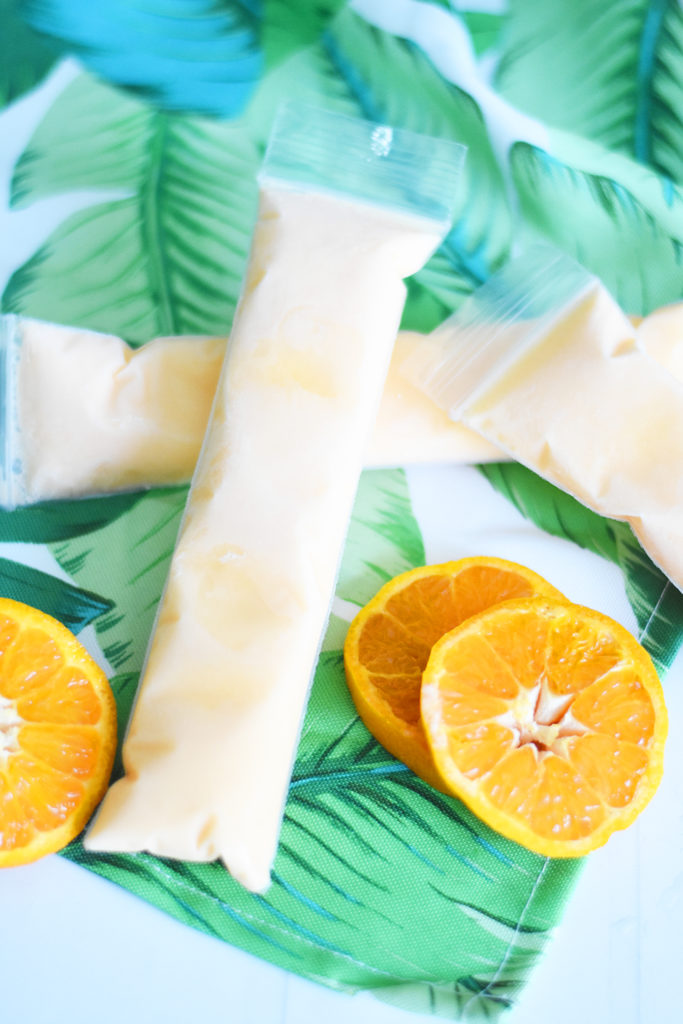 Easy Orange Dreamsicle Alcoholic Popsicle Recipe with Jackson Morgan Southern Cream by Pineapple Paper Co.