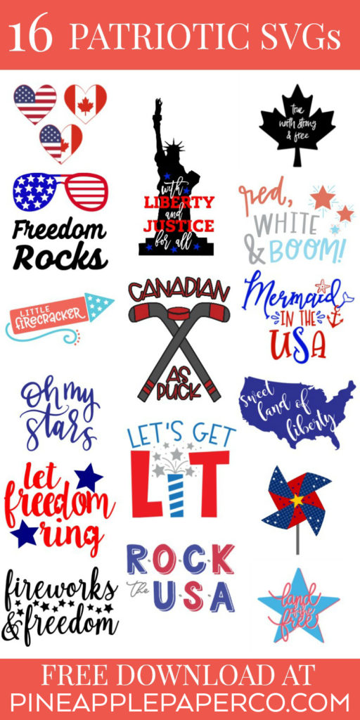 Free Oh My Stars SVG for DIY Patriotic Shirts with Cricut and Silhouette by Pineapple Paper Co.