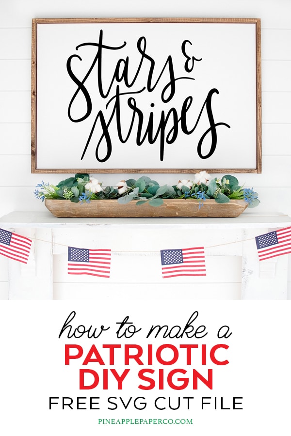 Free Stars and Stripes SVG for Cricut and Silhouette Machines