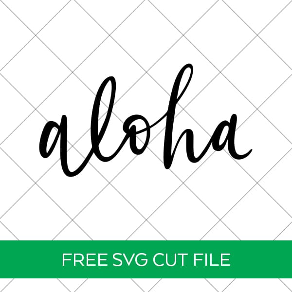 Free Aloha SVG for Beach Shirts, Signs, and Summer Crafts by Pineapple Paper Co.