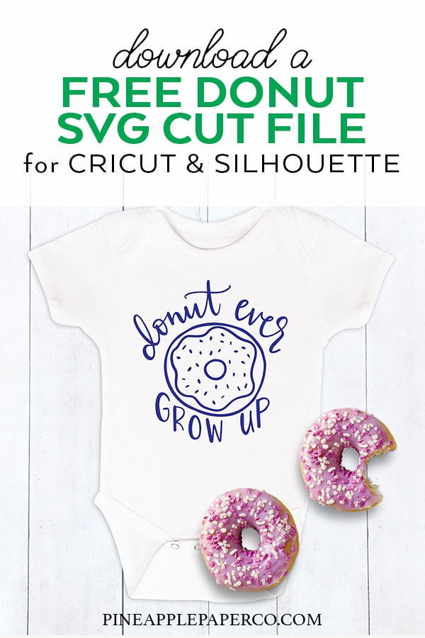 Donut SVG Cut File designed by Pineapple Paper Co.