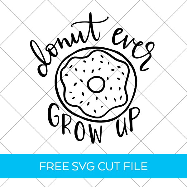 Donut SVG Cut File designed by Pineapple Paper Co.