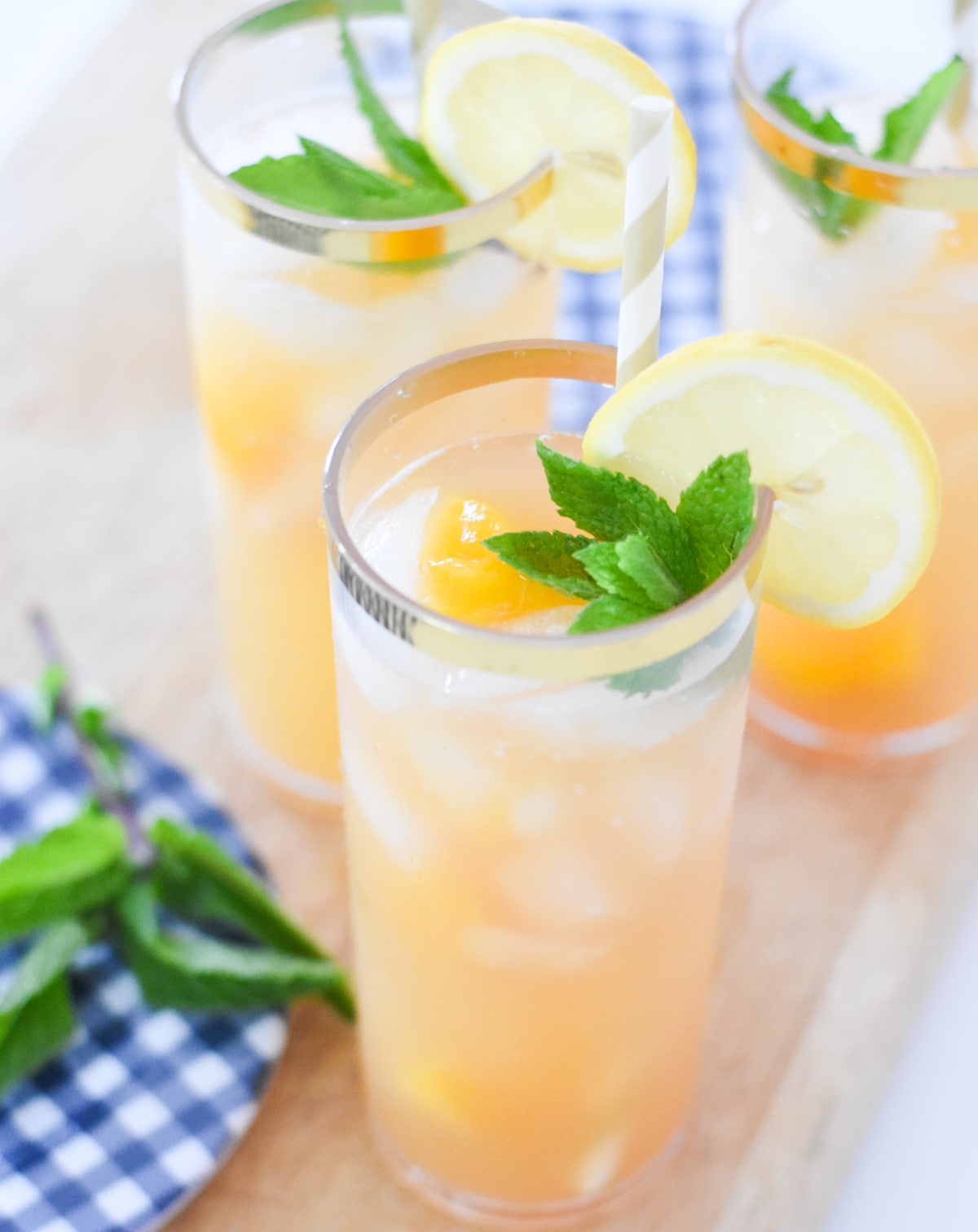 Bourbon Peach Lemonade Recipe by Pineapple Paper Co.