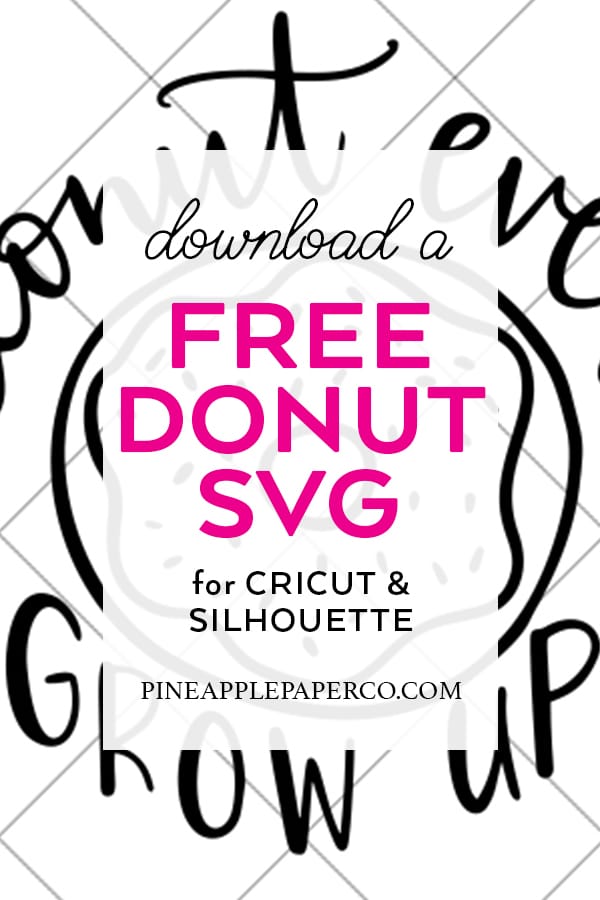 Donut SVG Cut File designed by Pineapple Paper Co.