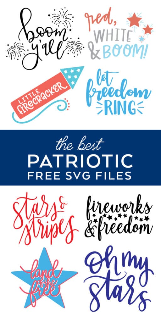 BEST Free 4th of July SVG Files for Patriotic Crafts curated by Pineapple Paper Co.