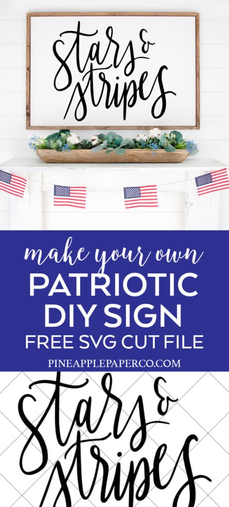 Free Stars and Stripes SVG for Cricut and Silhouette Machines