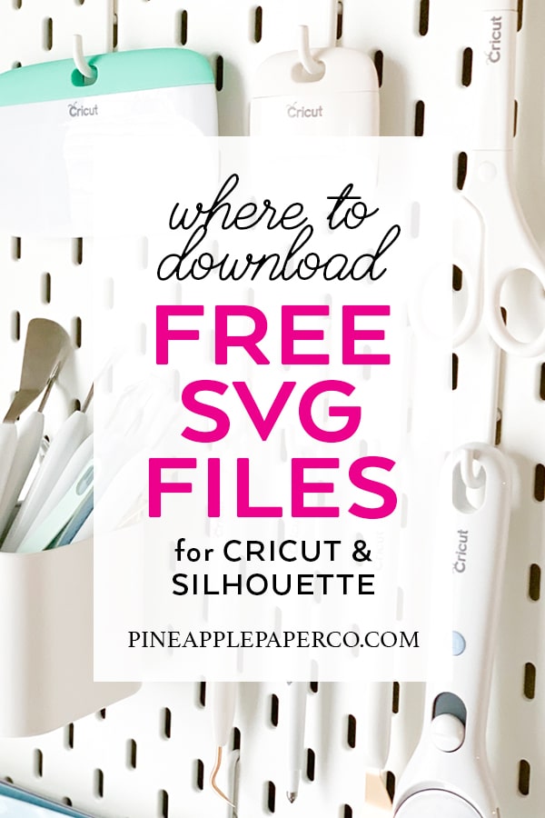 FREE SVG Files for Cricut & Silhouette
