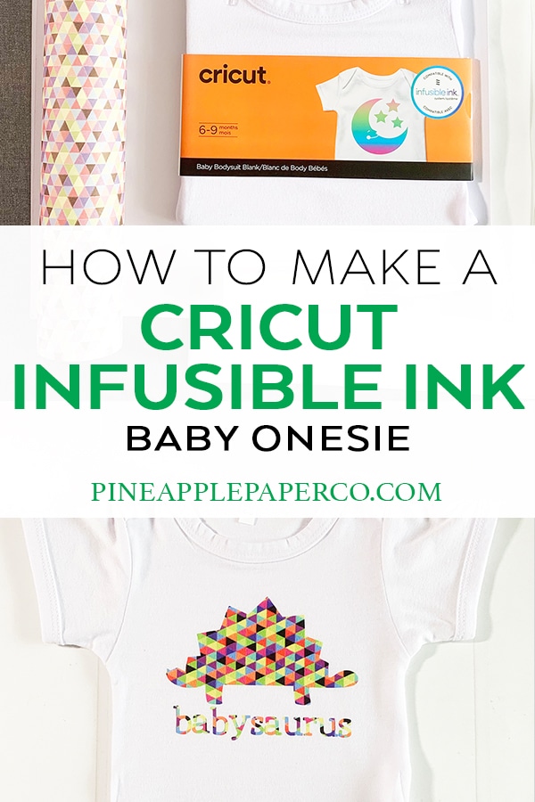 How to Make a Baby Onesie with Cricut Infusible Ink
