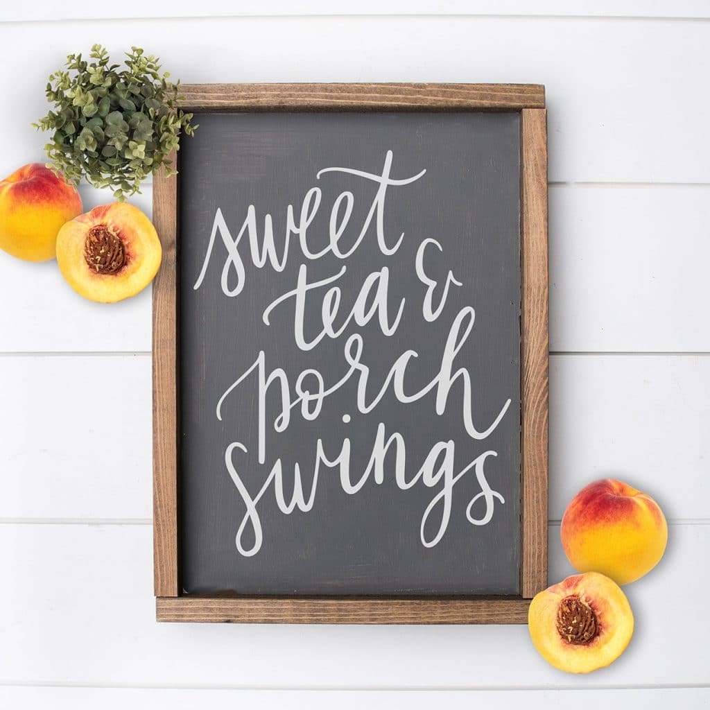 Free Sweet Tea & Porch Swings Southern SVG for Cricut & Silhouette by Pineapple Paper Co.