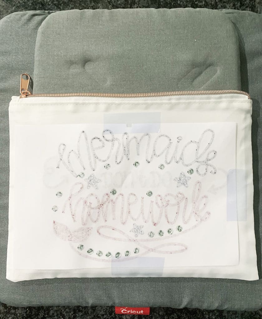 Make DIY Mermaid School Supplies with Cricut Infusible Ink - Mermaid Pencil Case by Pineapple Paper Co.