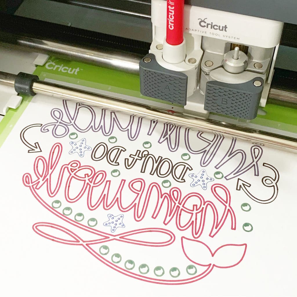 Make DIY Mermaid School Supplies with Cricut Infusible Ink - Mermaid Pencil Case by Pineapple Paper Co.