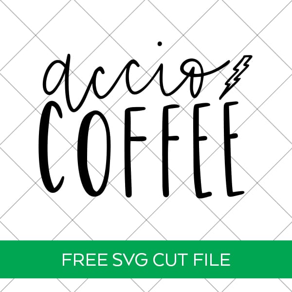 Free Accio Coffee SVG Download for Cricut & Silhouette by Pineapple Paper Co.