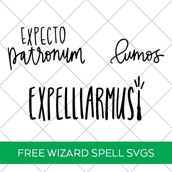 Free Harry Potter Spells SVG Cut Files for Cricut and Silhouette by Pineapple Paper Co.