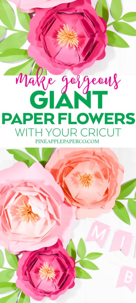 How to Make Giant Paper Flowers for a Backdrop or Wall Decor by Pineapple Paper Co.