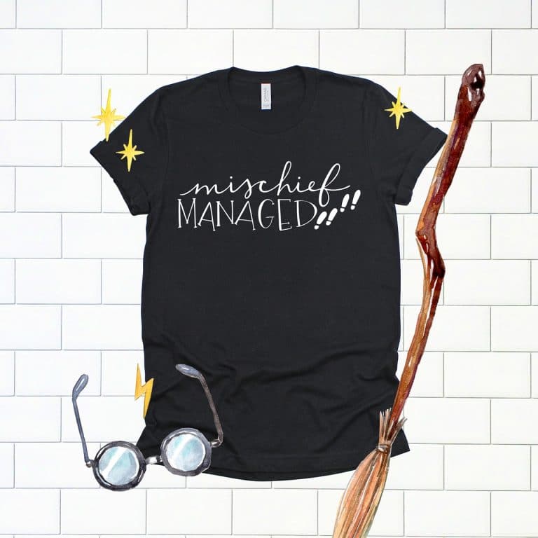 Mischief Managed SVG Cut File to Make a Harry Potter Shirt