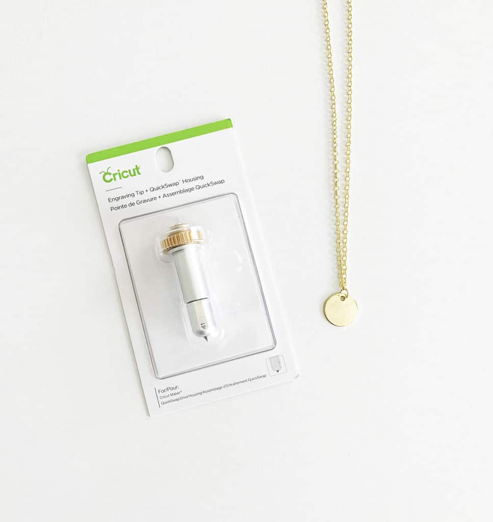 How to Make a Monogram Necklace with the Cricut Engraving Tool by Pineapple Paper Co.