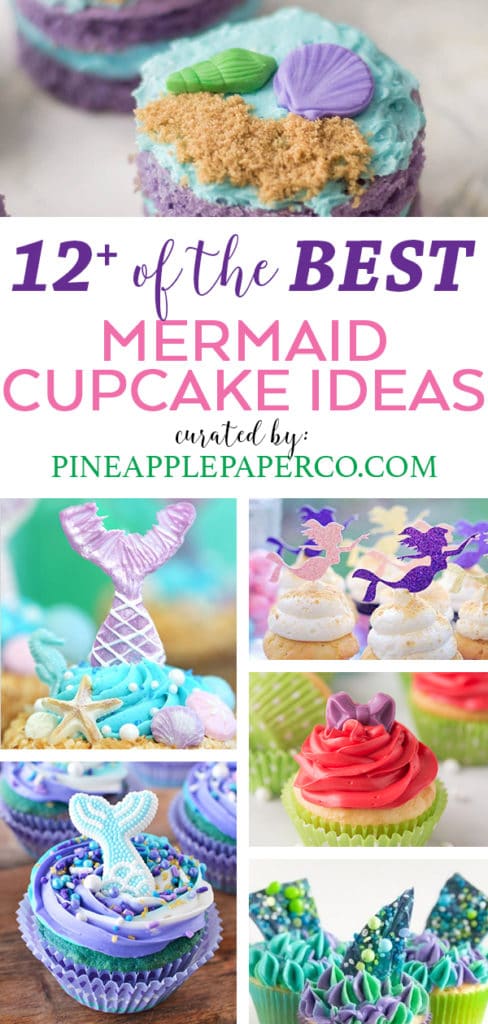 Mermaid Cupcake Ideas curated by Pineapple Paper Co.