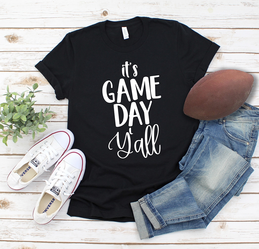 Free It's Game Day Y'all Football SVG Cut File for Cricut & Silhouette Machines by Pineapple Paper Co.