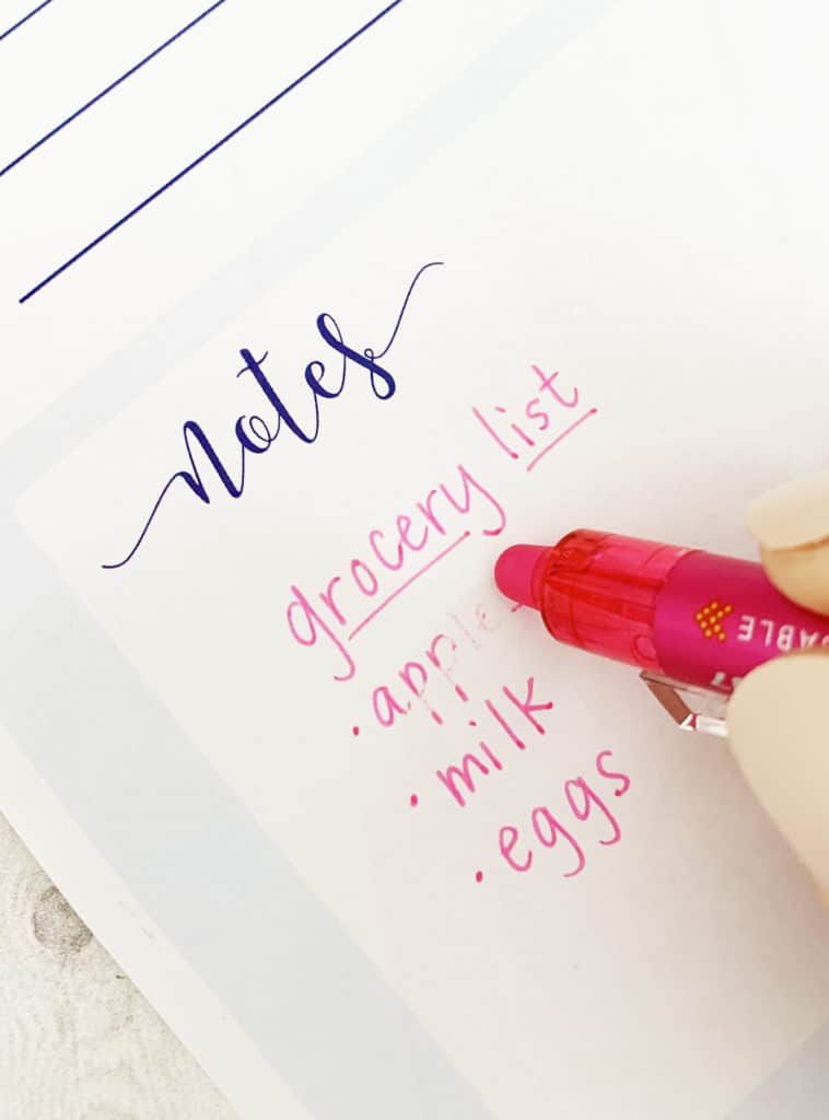Free Printable To Do List by Pineapple Paper Co. using hand lettering tips with G2 and erasable FriXion pens by Pilot Pen at Michaels