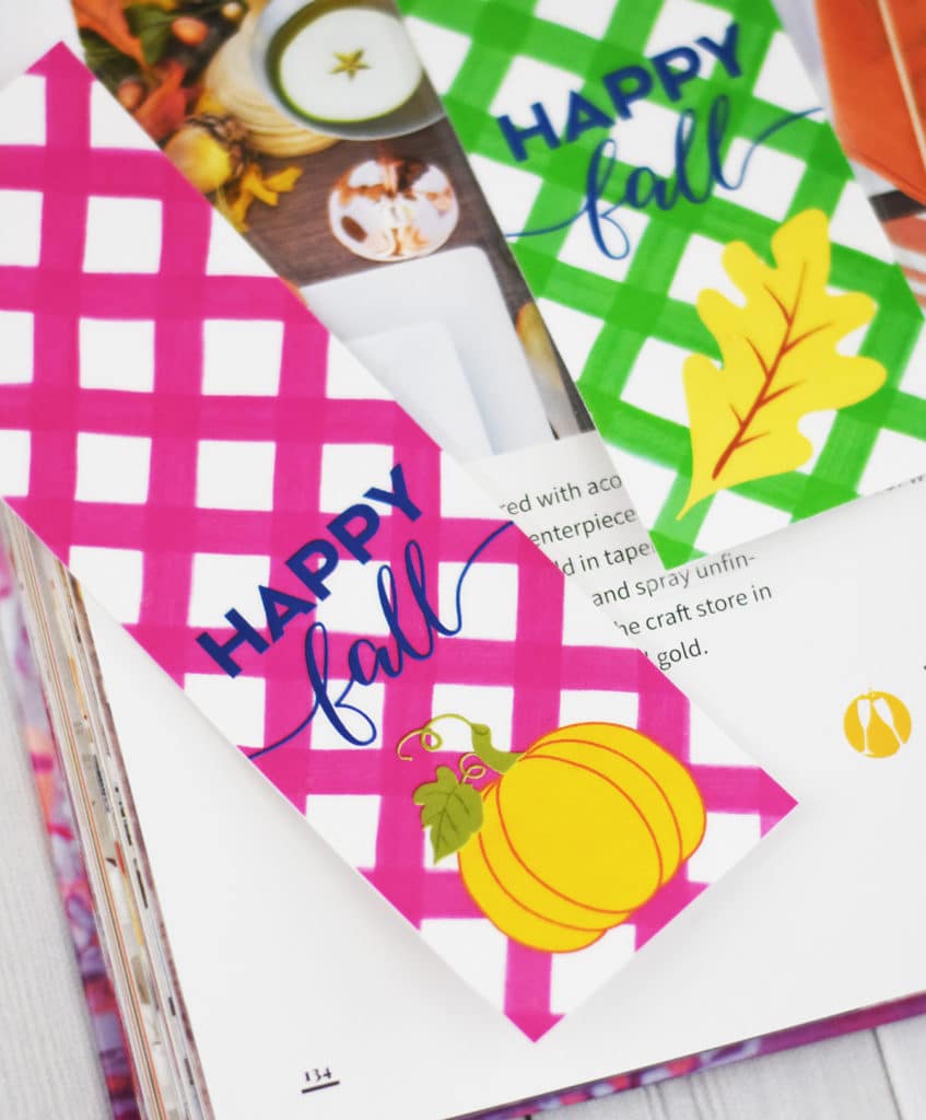 Free Fall Printable Bookmarks by Pineapple Paper Co.