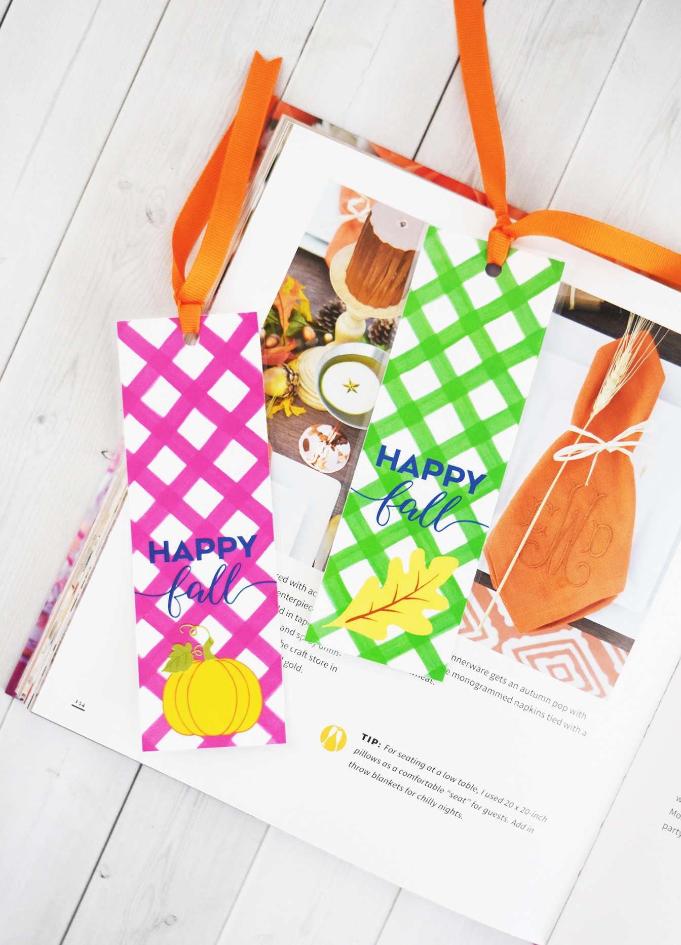 Free Fall Printable Bookmarks by Pineapple Paper Co.
