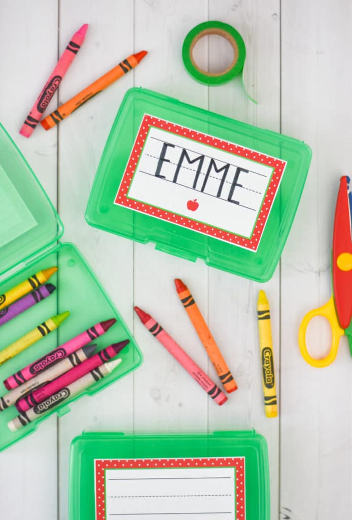 Free Printable School Labels by Pineapple Paper Co.