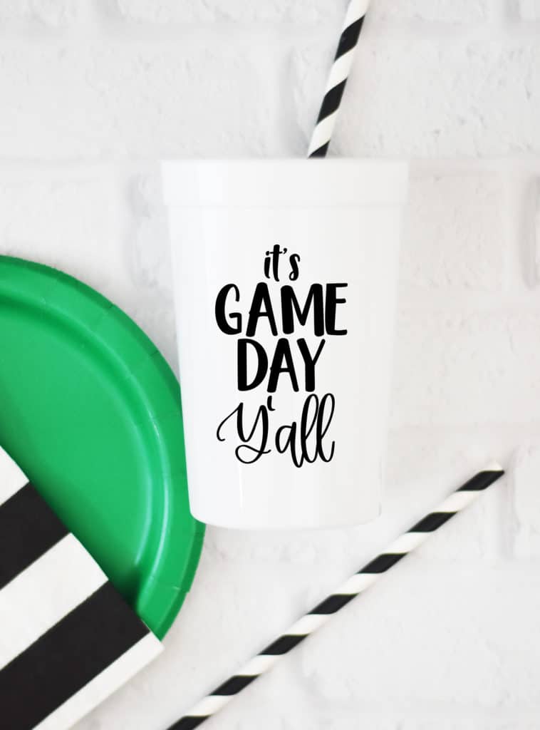 Free It's Game Day Y'all Football SVG Cut File for Cricut & Silhouette Machines by Pineapple Paper Co.