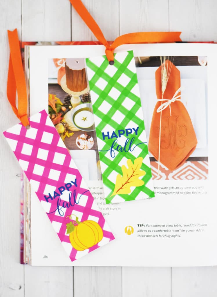 Free Fall Printable Bookmarks by Pineapple Paper Co.