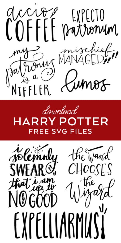 Harry Potter SVG Files for Cricut & Silhouette designed by Pineapple Paper Co.