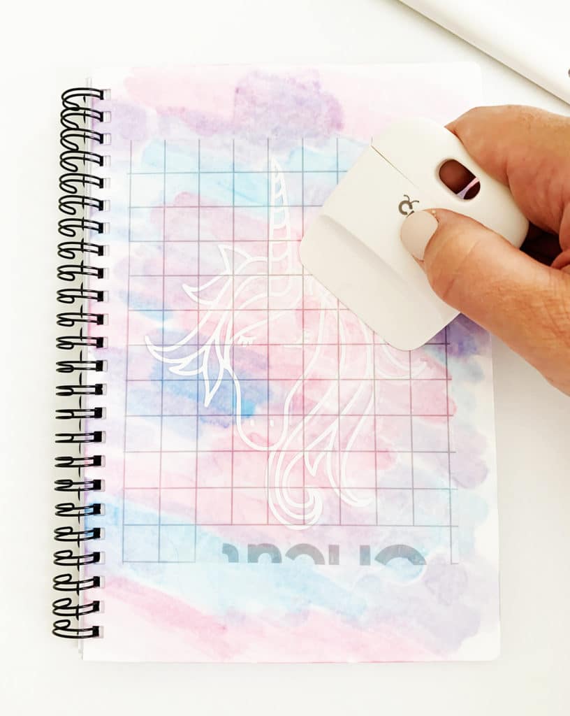 Unicorn Notebook DIY with Cricut Infusible Ink by Pineapple Paper Co.