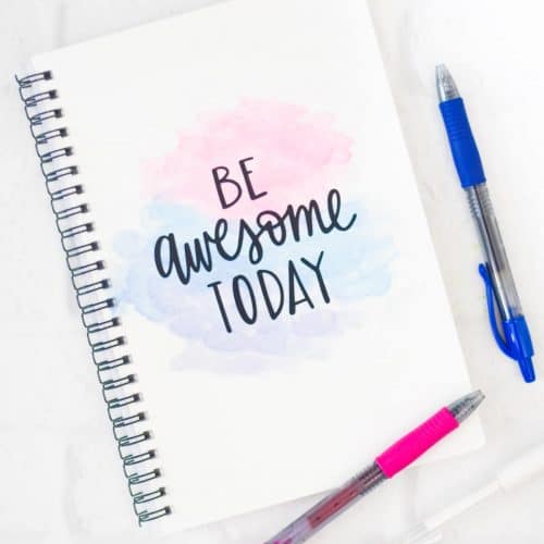 How to Make your Own Inspirational Notebook with Cricut Infusible Ink by Pineapple Paper Co.