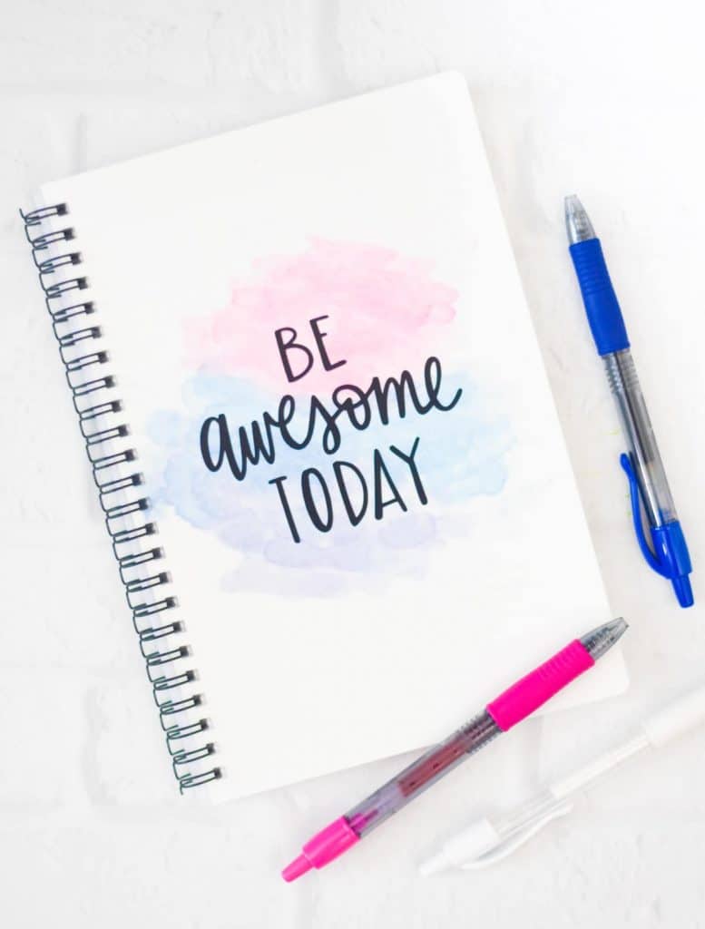 How to Make your Own Inspirational Notebook with Cricut Infusible Ink by Pineapple Paper Co.