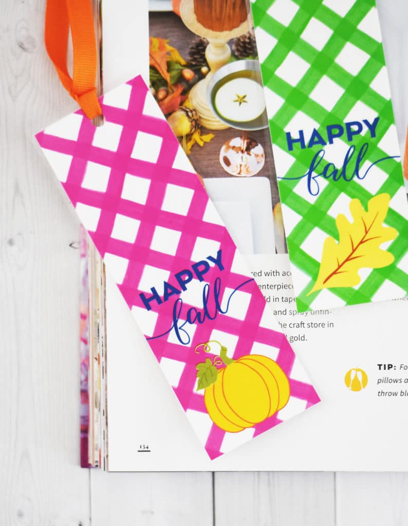 Free Fall Printable Bookmarks by Pineapple Paper Co.